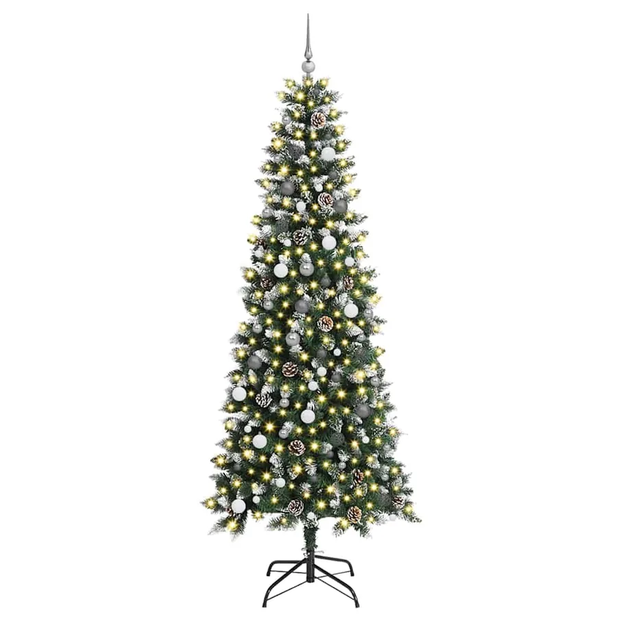 Sapin de Noël artificiel Vert 240 cm PVC, plastique et acier - 3