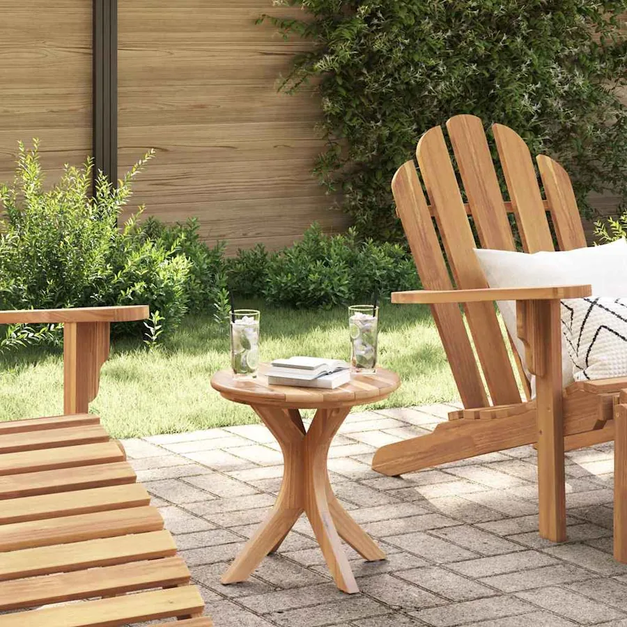 Table d'appoint Marron 40 x 40 x 41 cm Bois de teck massif