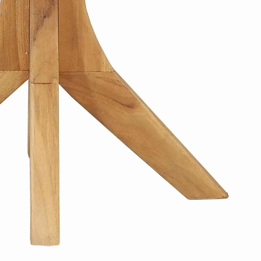 Table d'appoint Marron 40 x 40 x 41 cm Bois de teck massif - 7