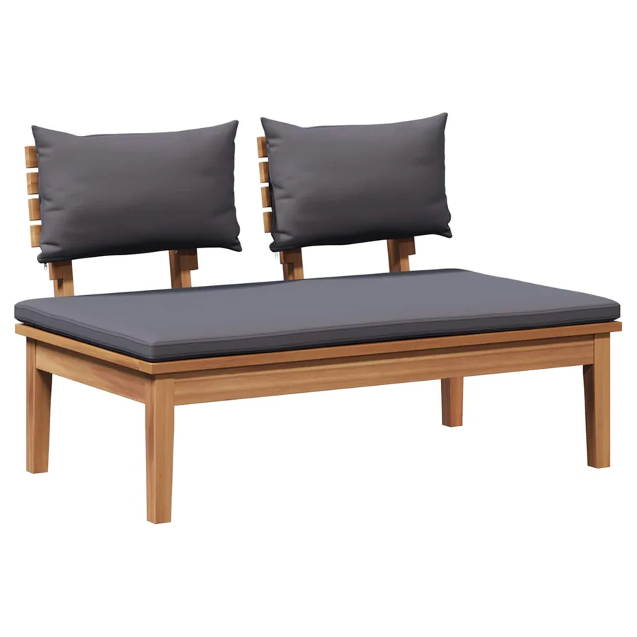 Ensemble de canapé de jardin 5 pcs Marron et gris - 5