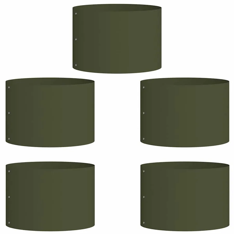 Anneau de jardinière 5 pc Vert olive 30 x 30 x 20 cm - 2