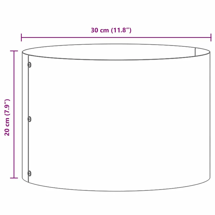 Anneau de jardinière 5 pc Vert olive 30 x 30 x 20 cm - 8