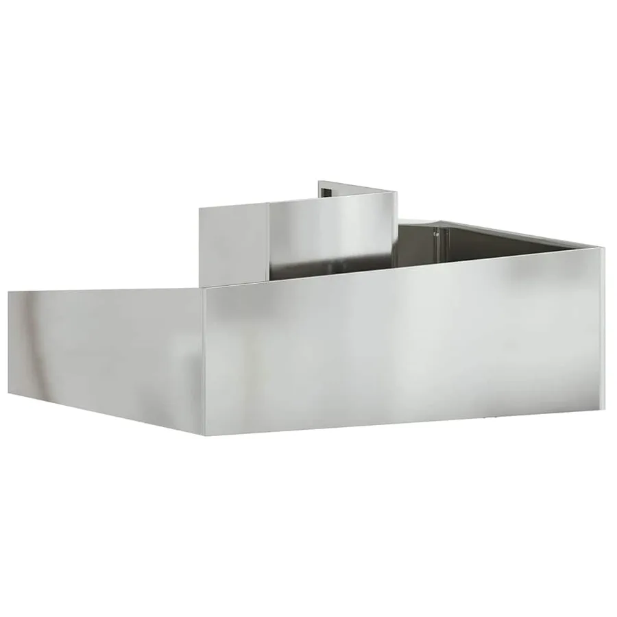 Cache-pot de jardin Argent 100 x 100 x 50 cm Acier galvanisé - 7