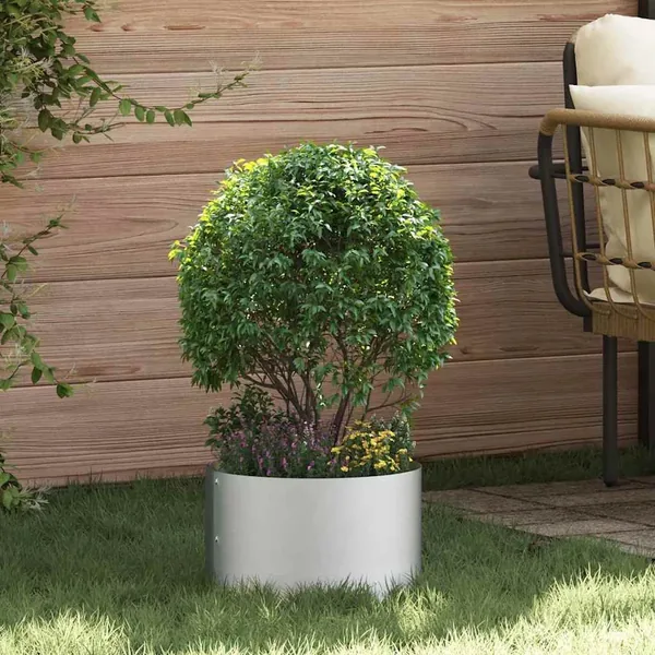 Anneau de jardinière Argenté 30 x 30 x 20 cm Acier galvanisé