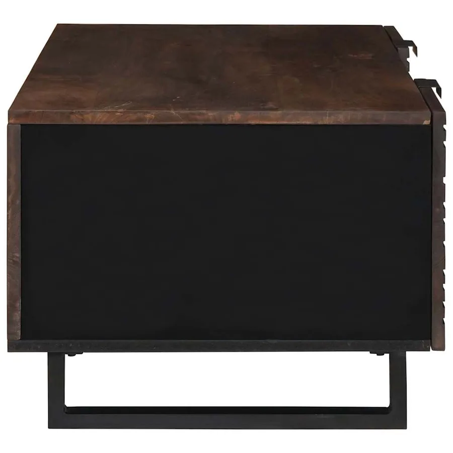 Table basse Noyer 100 x 54 x 40 cm Bois d'ingénierie - 4