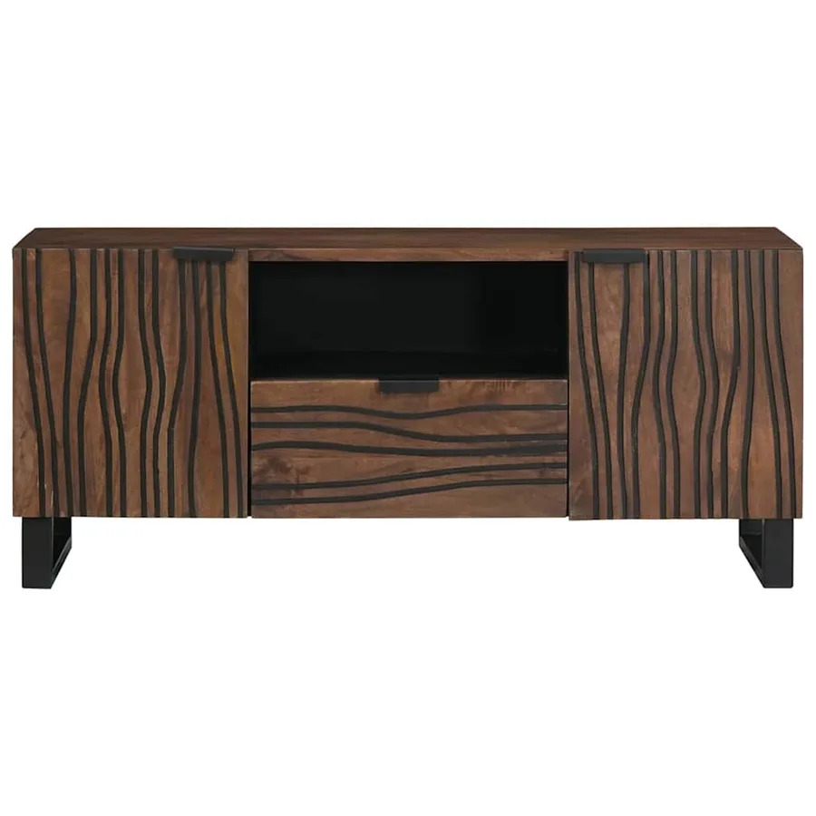 Unites TV avec tiroir Noyer 105 x 33 x 46 cm Bois d'ingénierie - 3