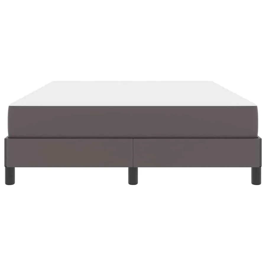 Cadre de lit avec matelas Gris 140 x 190 cm tissu - 7
