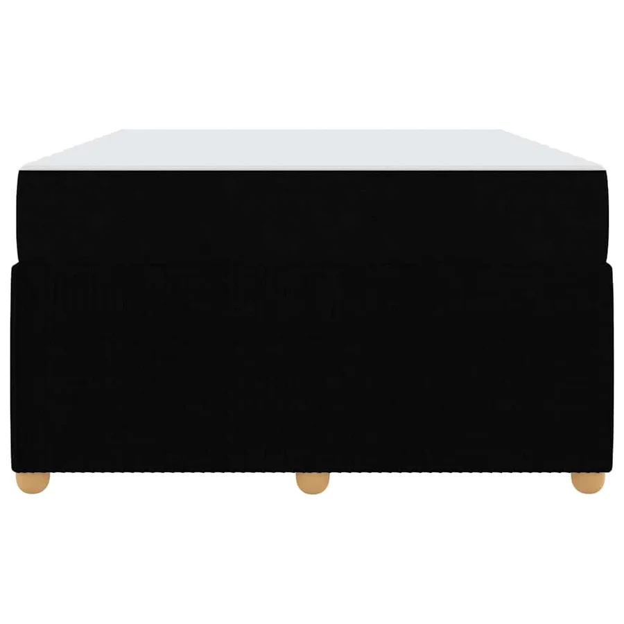Cadre de lit avec matelas Noir 120 x 200 cm tissu - 5