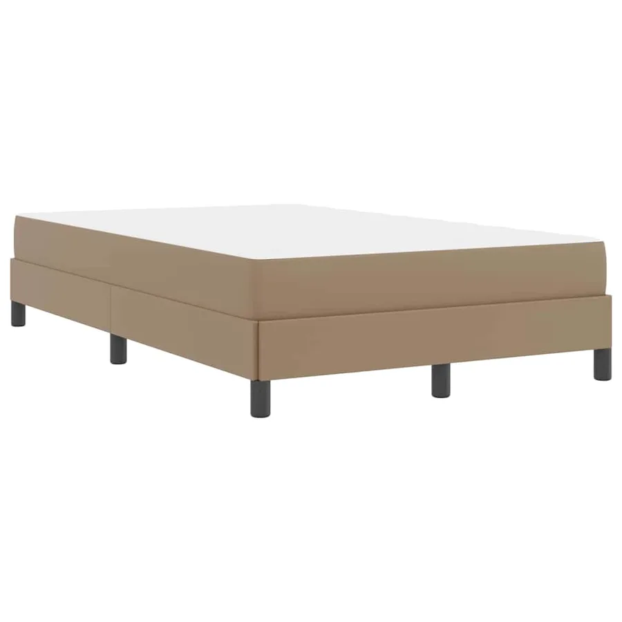 Cadre de lit avec matelas Cappuccino 120 x 200 cm tissu - 9