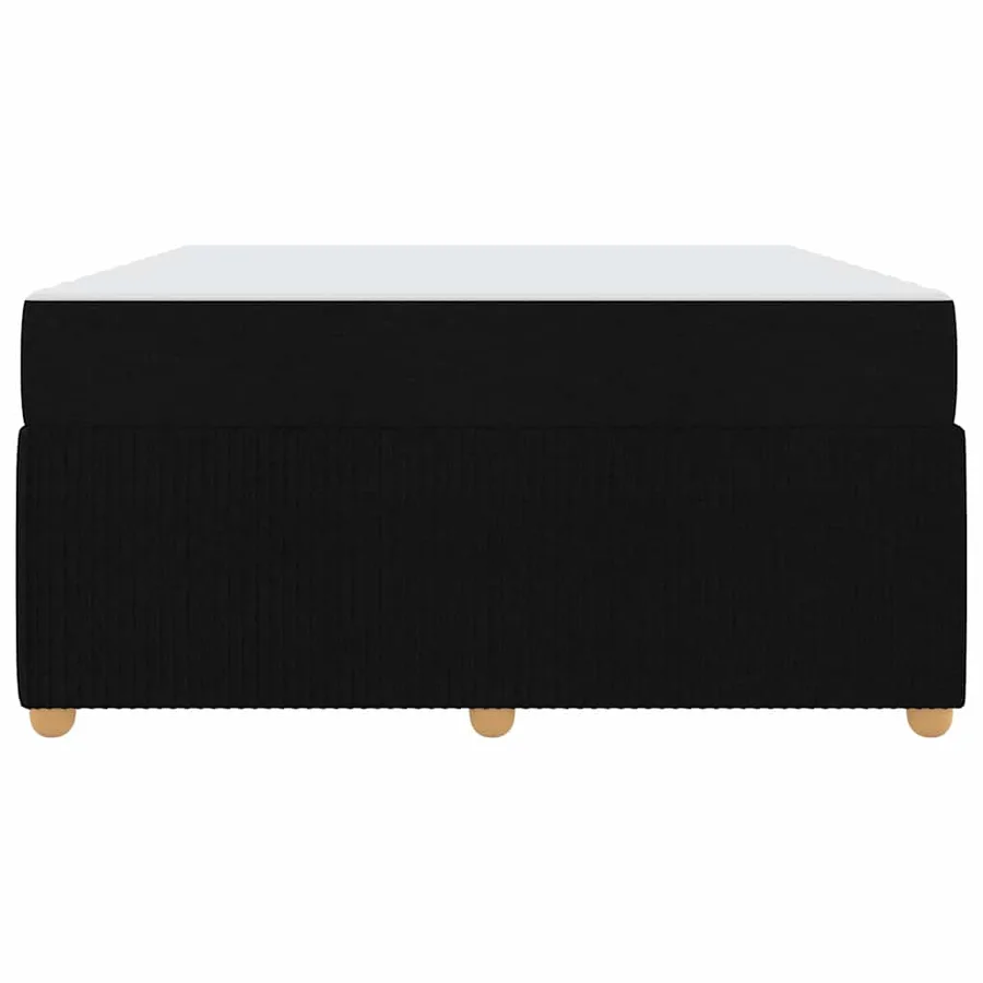 Cadre de lit avec matelas Noir 160 x 200 cm tissu - 5