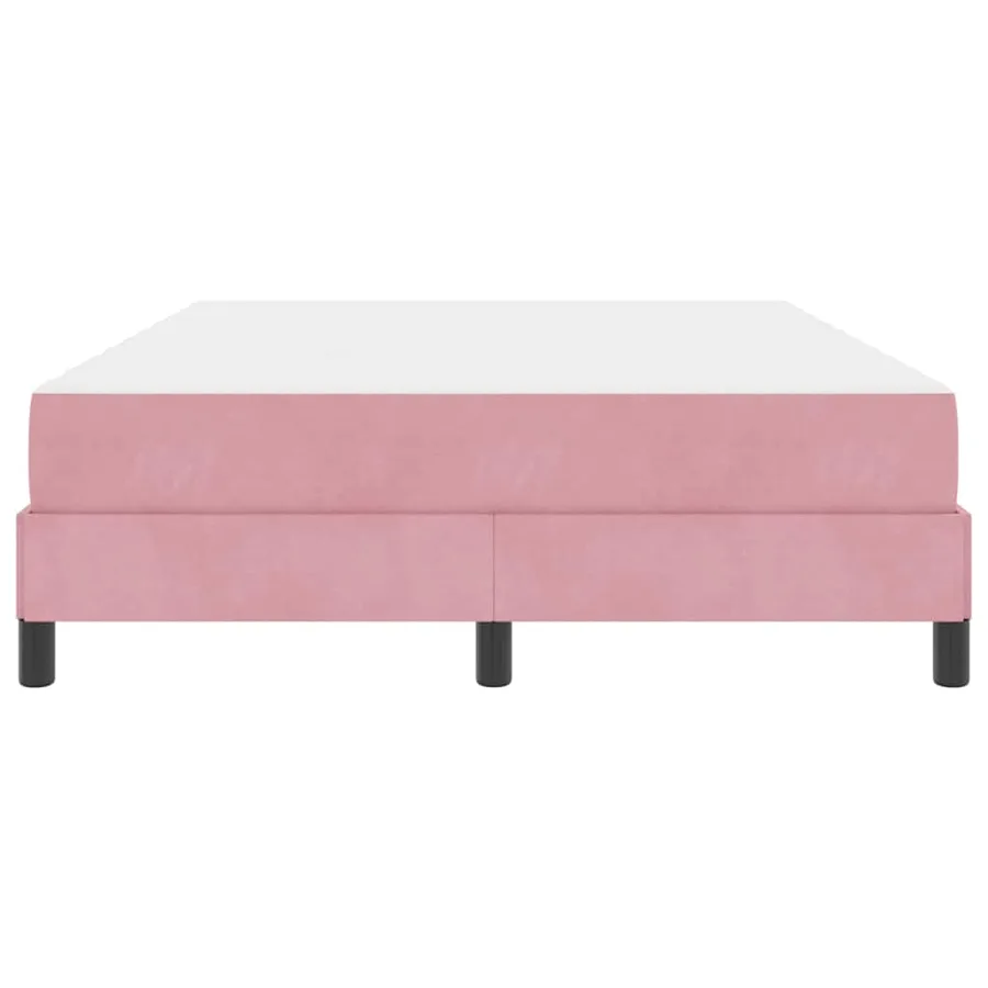 Lit à ressorts avec matelas Rose 140 x 210 cm tissu - 5