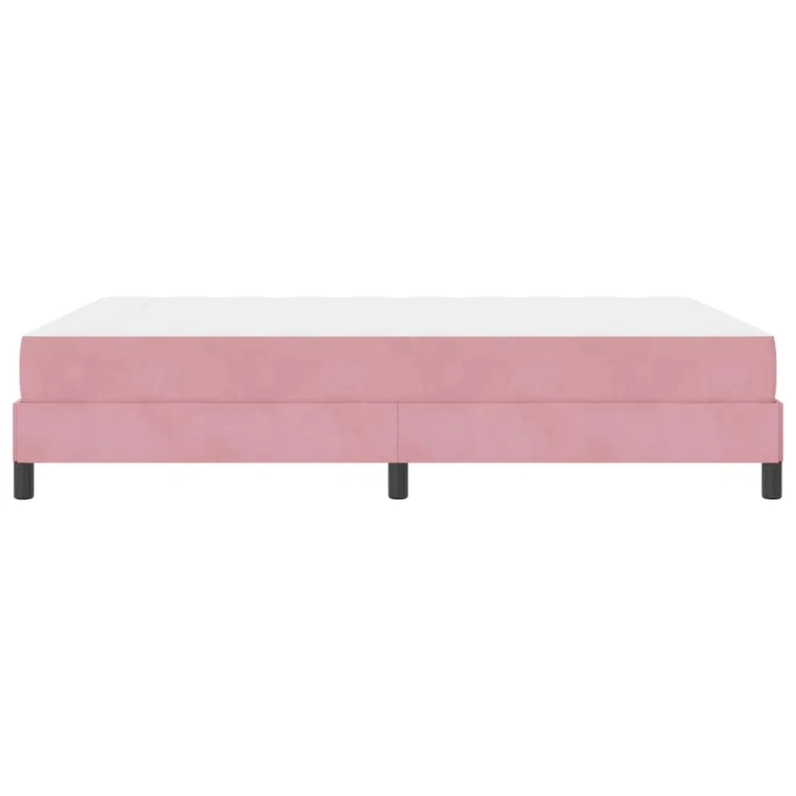 Lit à ressorts avec matelas Rose 140 x 210 cm tissu - 6