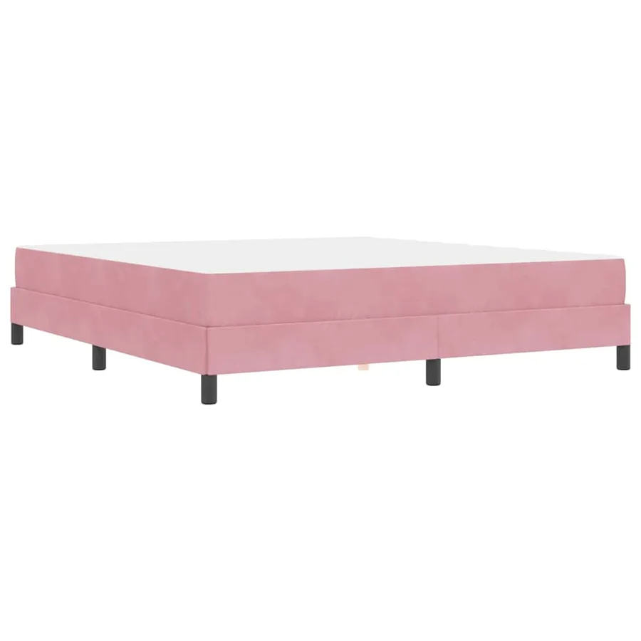 Lit à ressorts avec matelas Rose 180 x 210 cm tissu - 7