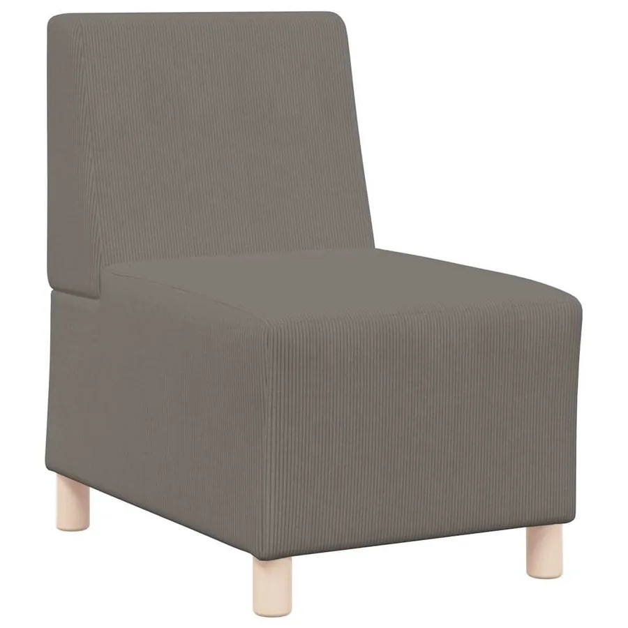 Unité de Sofa Modulaire Sans Accoudoirs 3 pcs Gris clair - 4