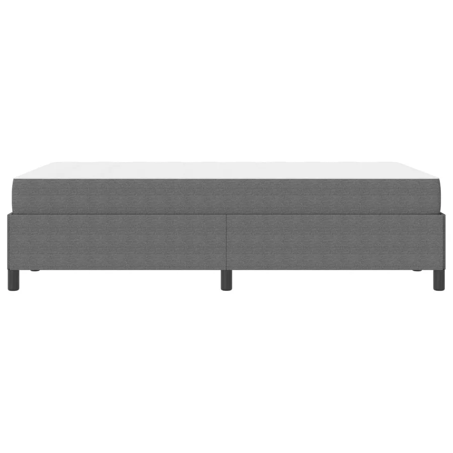 Cadre de lit avec matelas Gris clair 120 x 190 cm tissu - 7