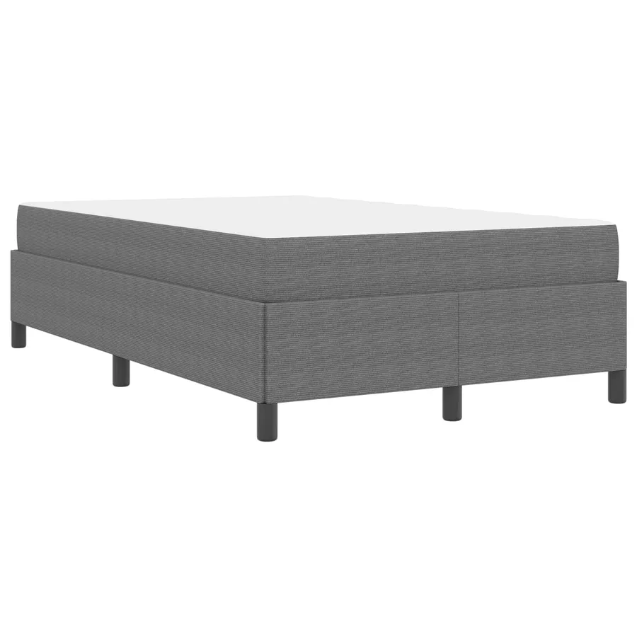 Cadre de lit avec matelas Gris clair 120 x 190 cm tissu - 8