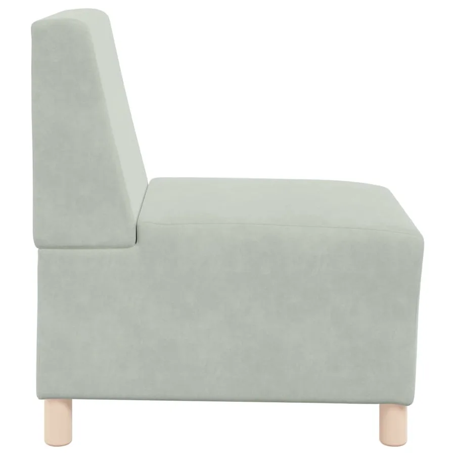 Unité de Sofa Modulaire Sans Accoudoirs 3 pcs Gris clair - 6