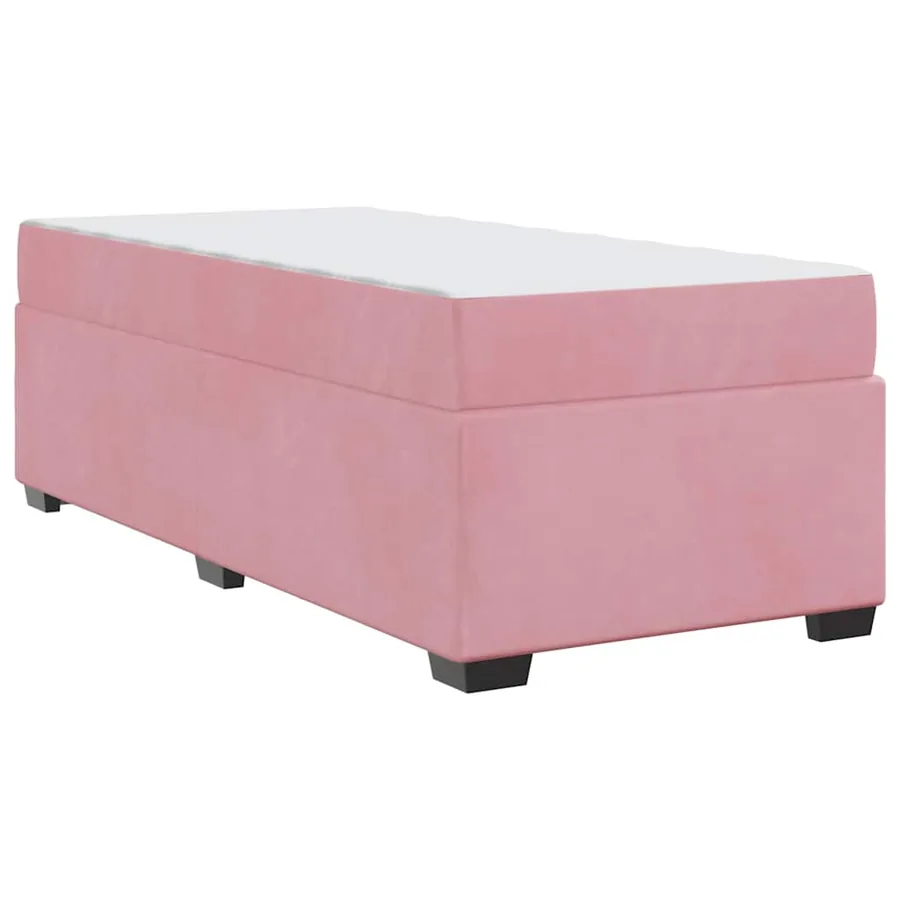 Cadre de lit avec matelas Rose 100 x 200 cm tissu - 7