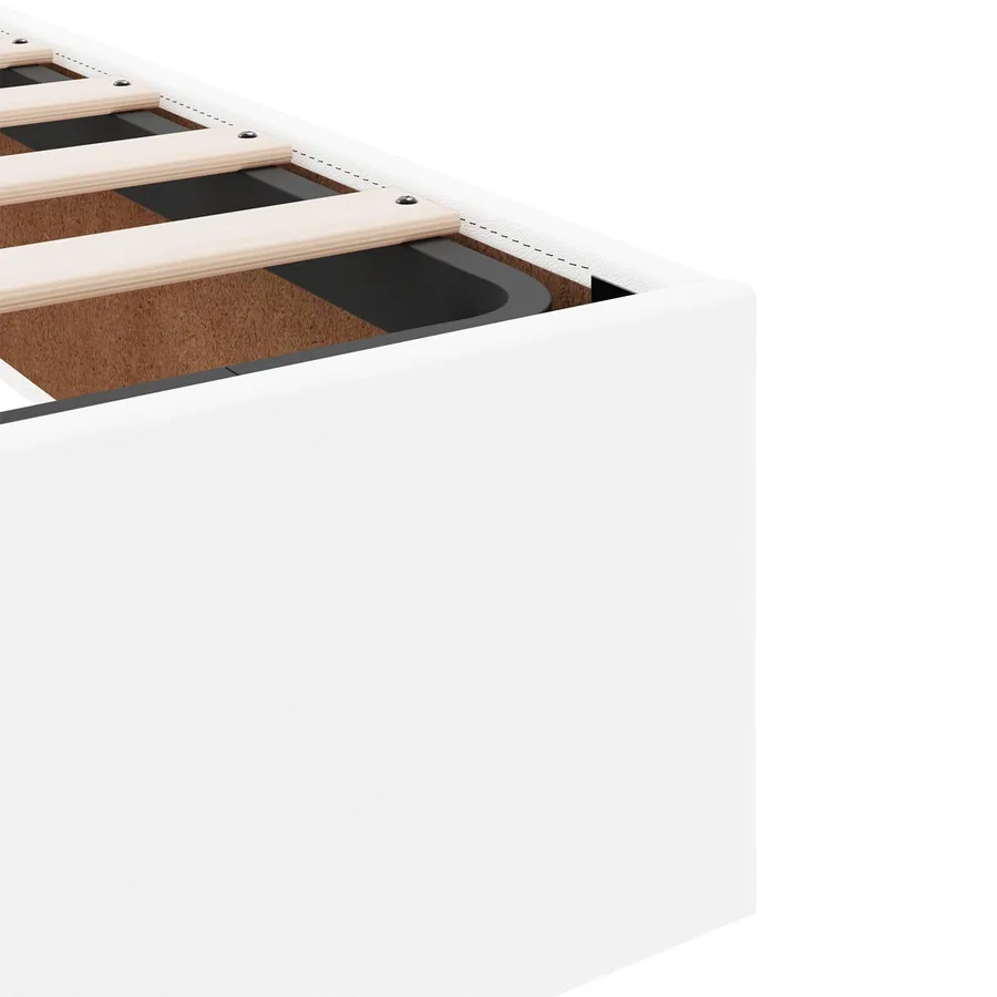 Cadre de lit avec matelas Autre 2 pcs Blanc PVC - 10