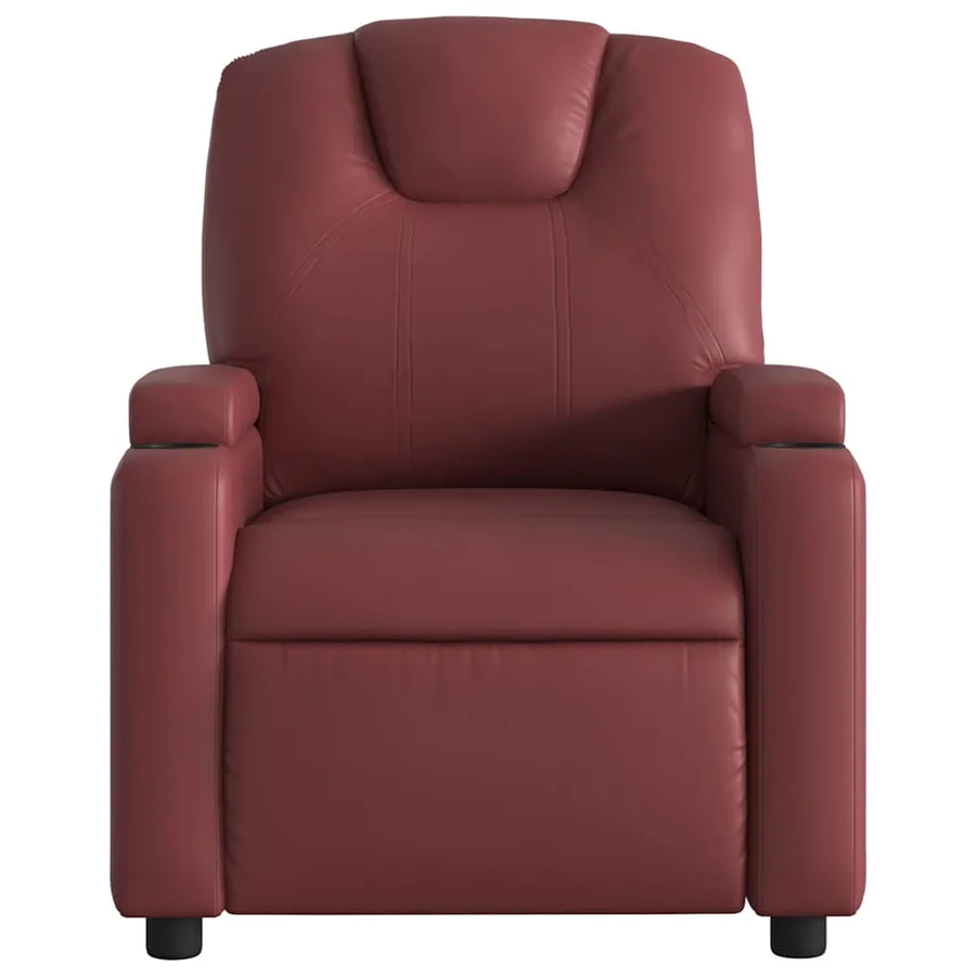 Fauteuil inclinable Rouge bordeaux Similicuir - 3