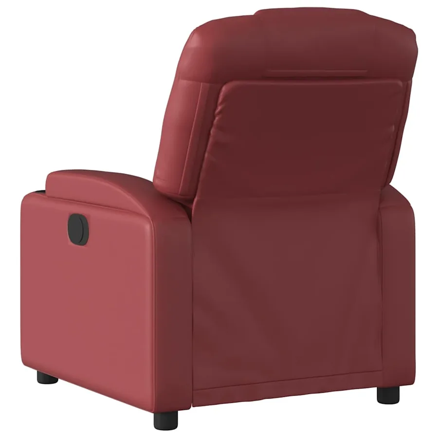 Fauteuil inclinable Rouge bordeaux Similicuir - 5