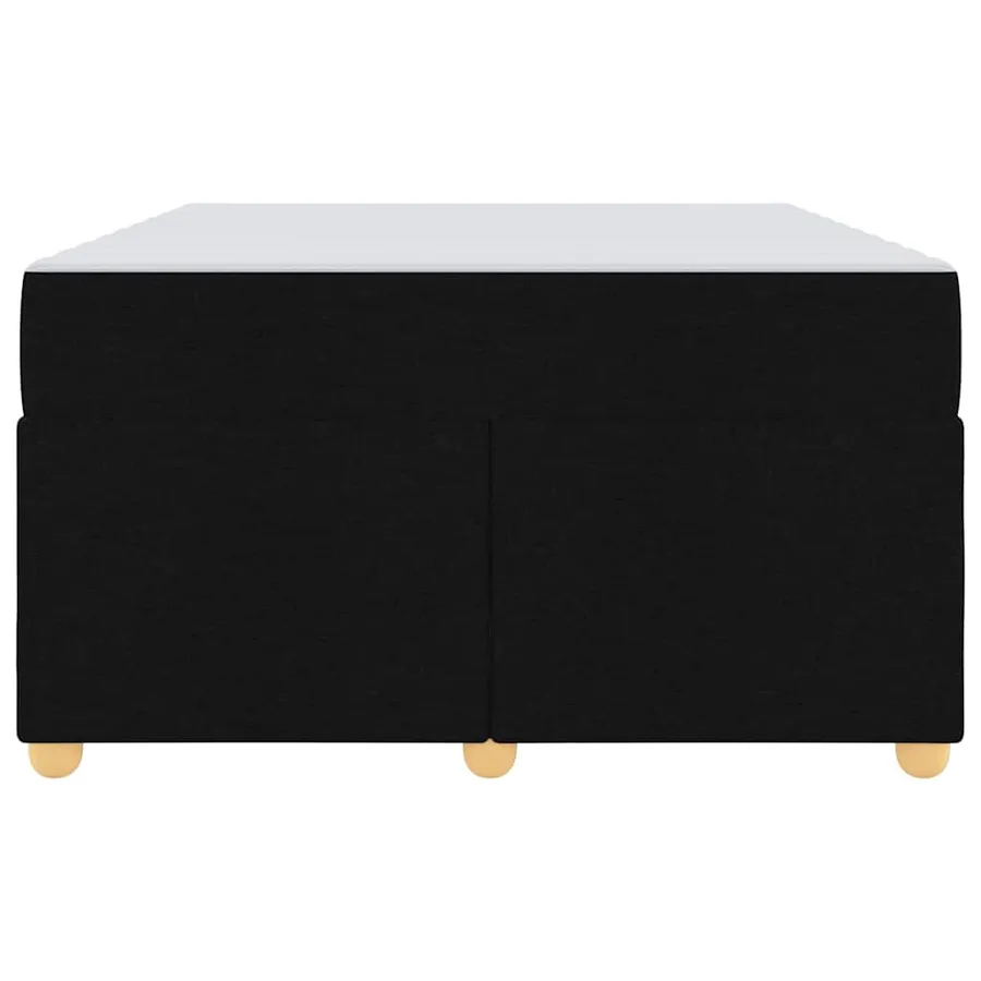 Cadre de lit avec matelas Noir 120 x 200 cm tissu - 5