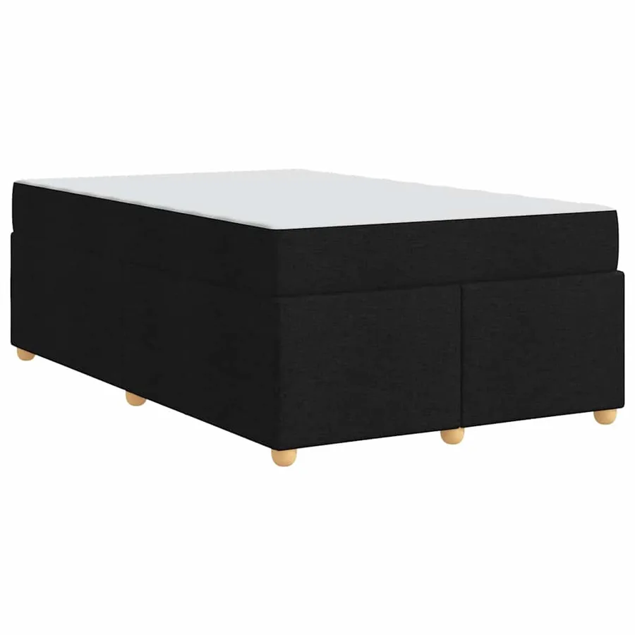 Cadre de lit avec matelas Noir 120 x 200 cm tissu - 7