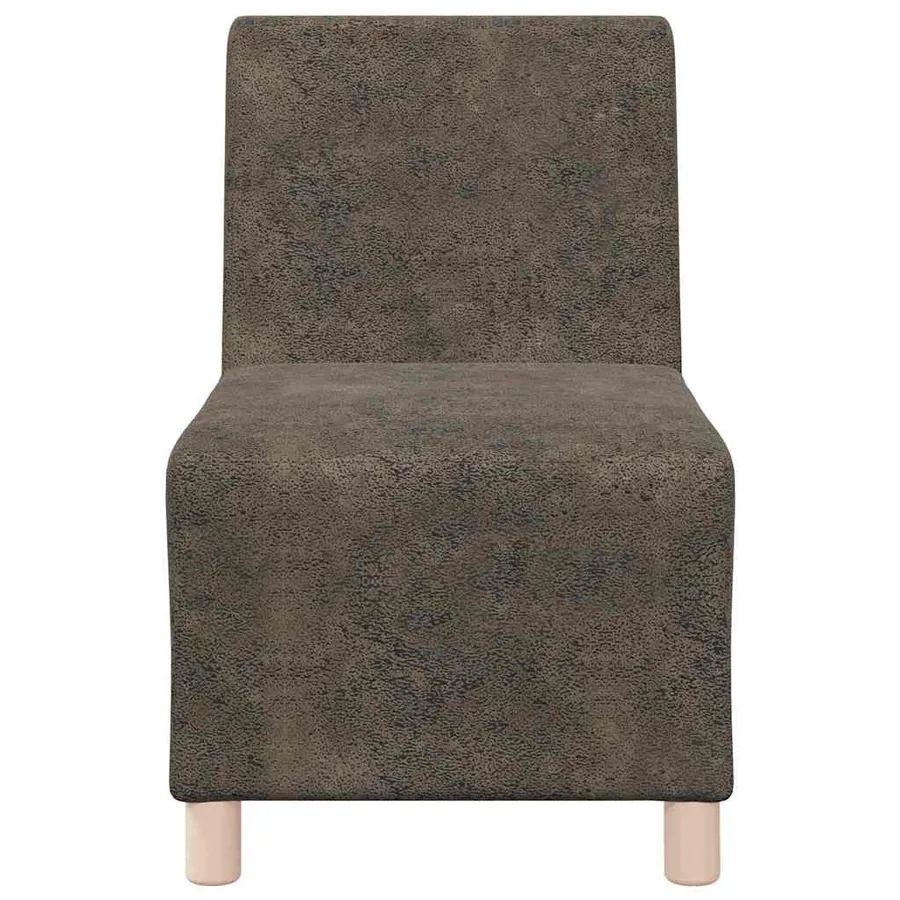 Unité de Sofa Modulaire Sans Accoudoirs 3 pcs Gris foncé - 5