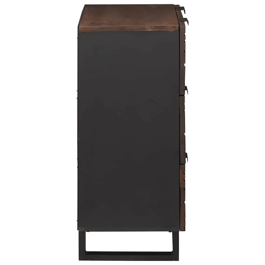 Ensemble de buffet 2 pcs Noyer 120 x 33,5 x 75 cm - 5