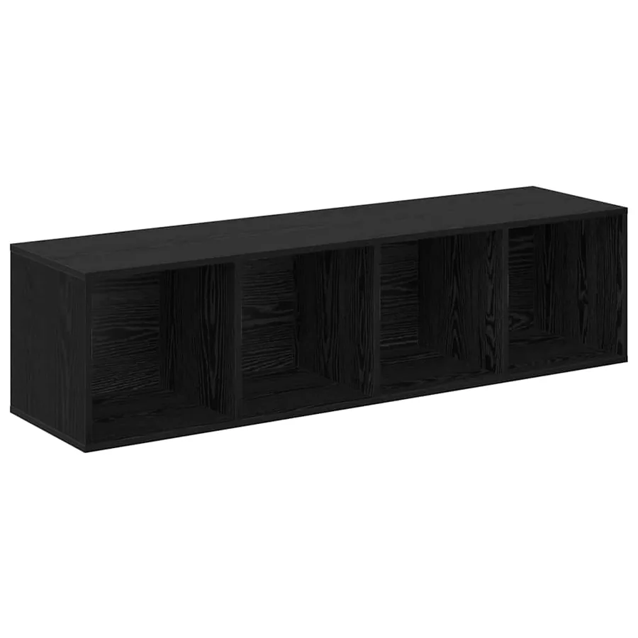 Ensemble meuble TV Montage mural 4 pcs Noir 37 x 37 x 142,5 cm - 5