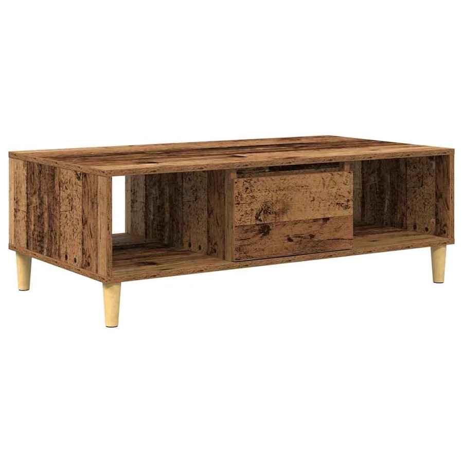 Table basse Bois ancien 102 x 55 x 35 cm Bois d'ingénierie - 2