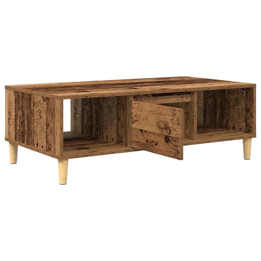 Table basse Bois ancien 102 x 55 x 35 cm Bois d'ingénierie - 5