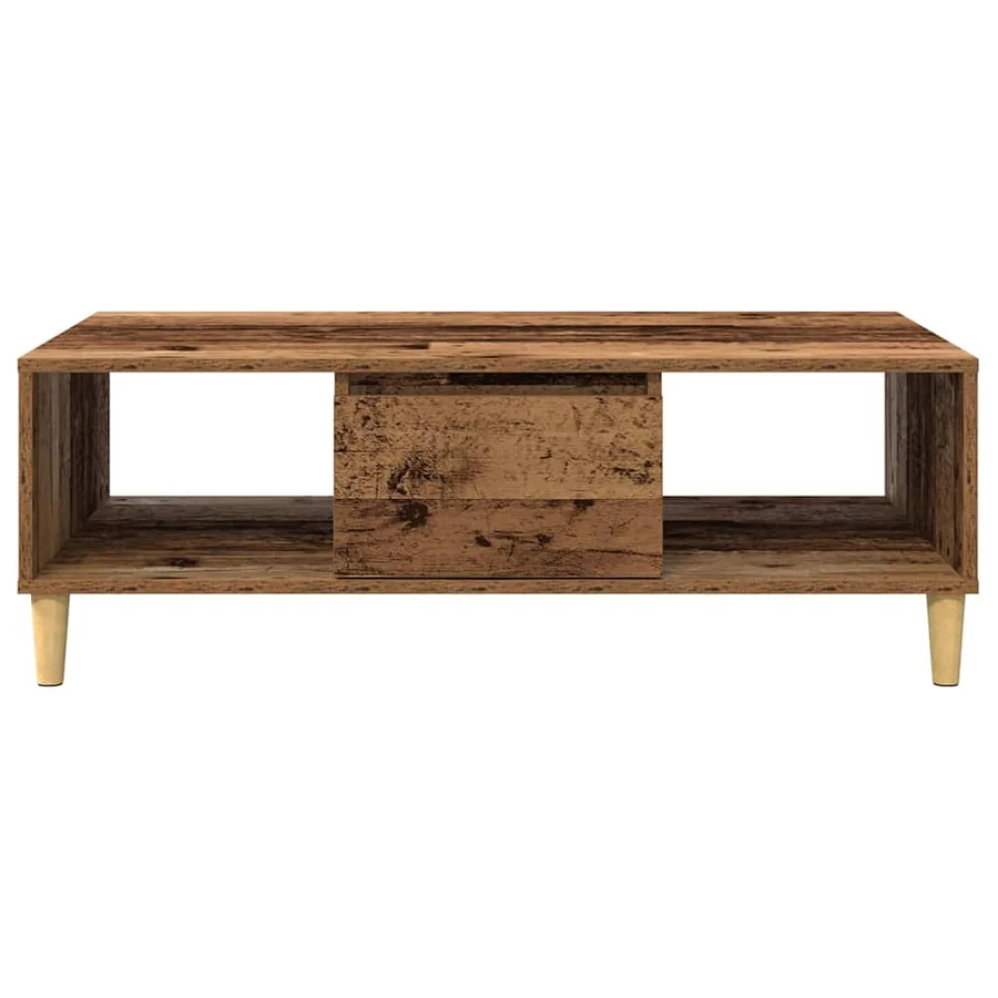 Table basse Bois ancien 102 x 55 x 35 cm Bois d'ingénierie - 6