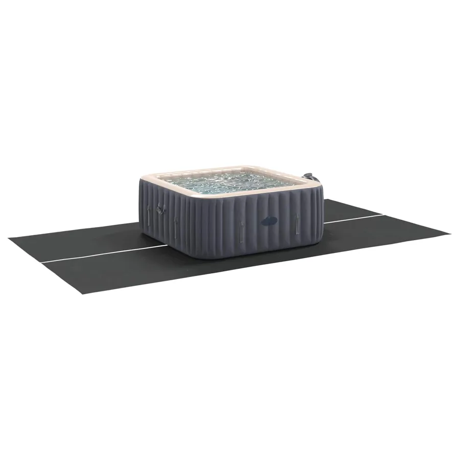 Tapis de piscine Noir 420 x 220 x 0,1 cm Tissu non tissé - 3