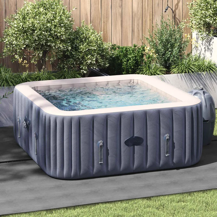 Tapis de piscine 1 274 x 274 x 0,1 cm Carré Tissu non tissé