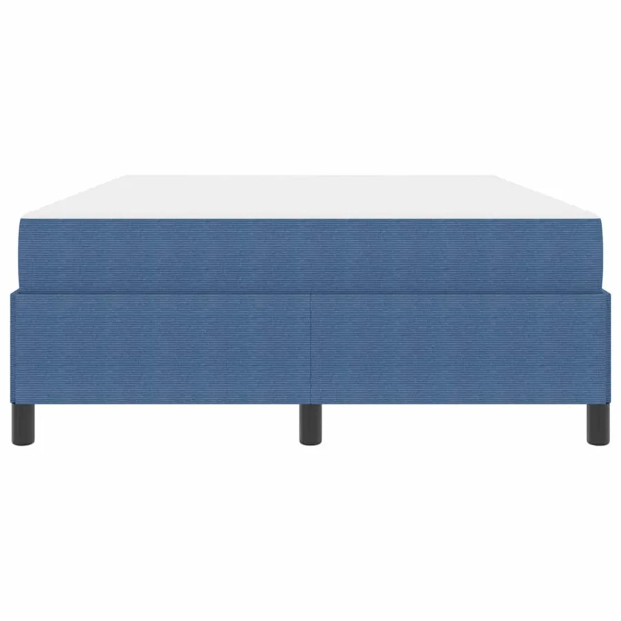 Cadre de lit avec matelas Bleu 160 x 200 cm tissu - 5