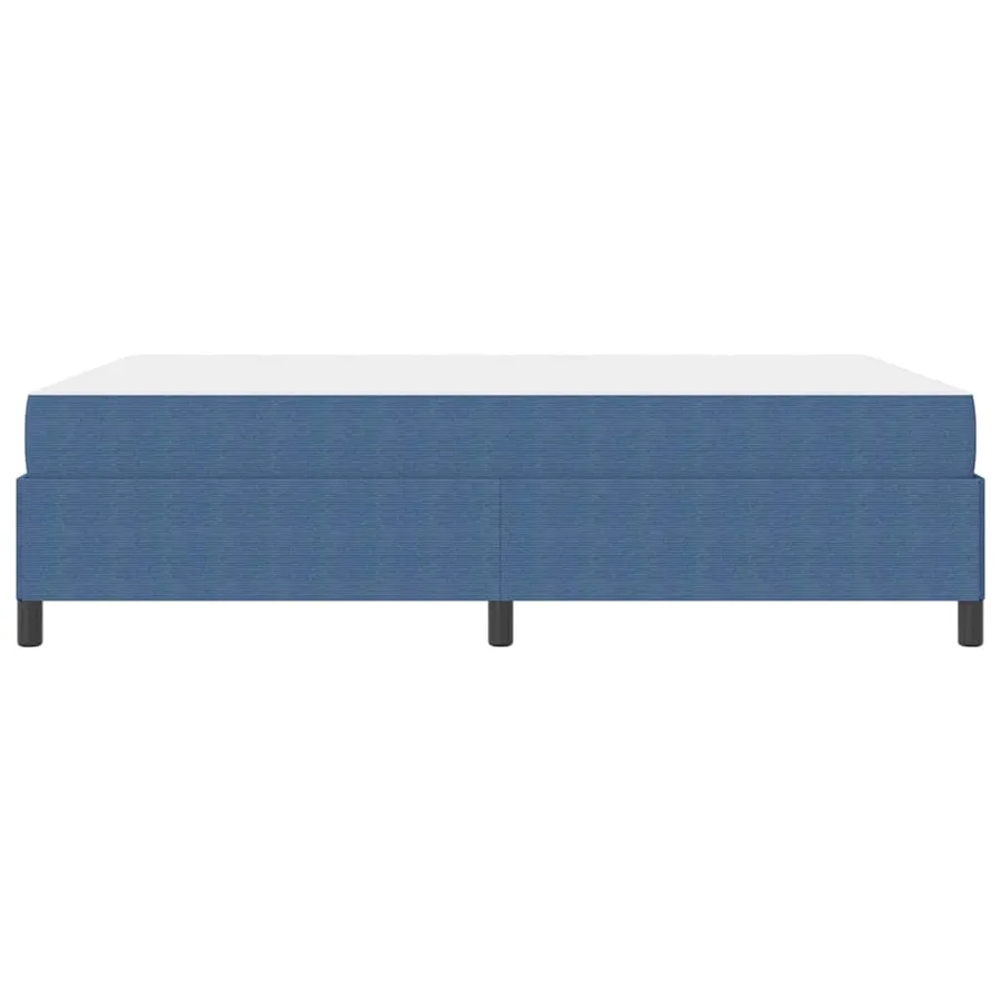 Cadre de lit avec matelas Bleu 160 x 200 cm tissu - 6
