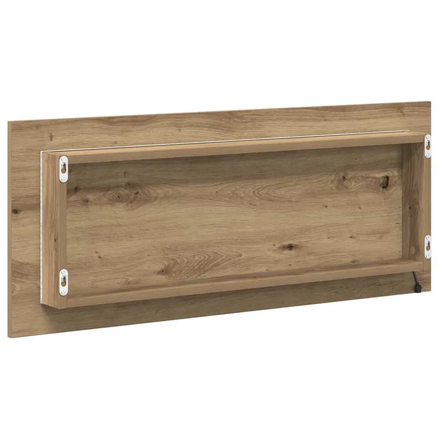 Miroir Chêne artisanal 90 x 8,5 x 37 cm Bois d'ingénierie - 7