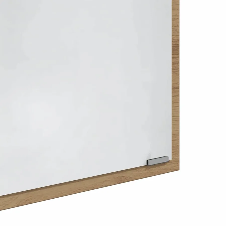 Miroir Chêne artisanal 90 x 8,5 x 37 cm Bois d'ingénierie - 9