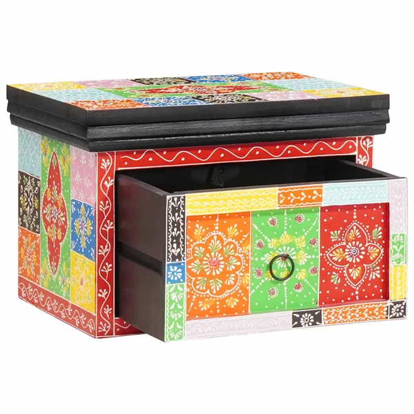 Cabinet de chevet avec tiroir 2 pcs Multicolore 40 x 30 x 28 cm