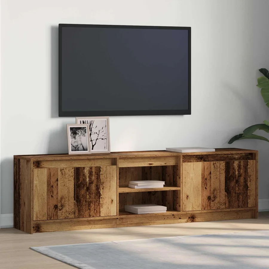Unites TV 180 x 34 x 50 cm Marron Bois d'ingénierie