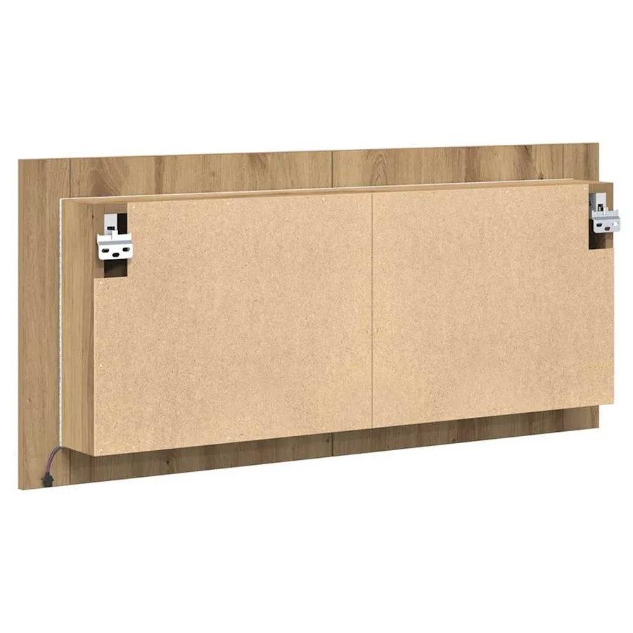 Cabinet Miroir LED Chêne artisanal 100 x 12 x 45 cm - 10