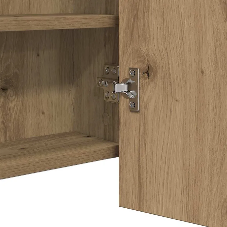 Cabinet Miroir LED Chêne artisanal 100 x 12 x 45 cm - 11