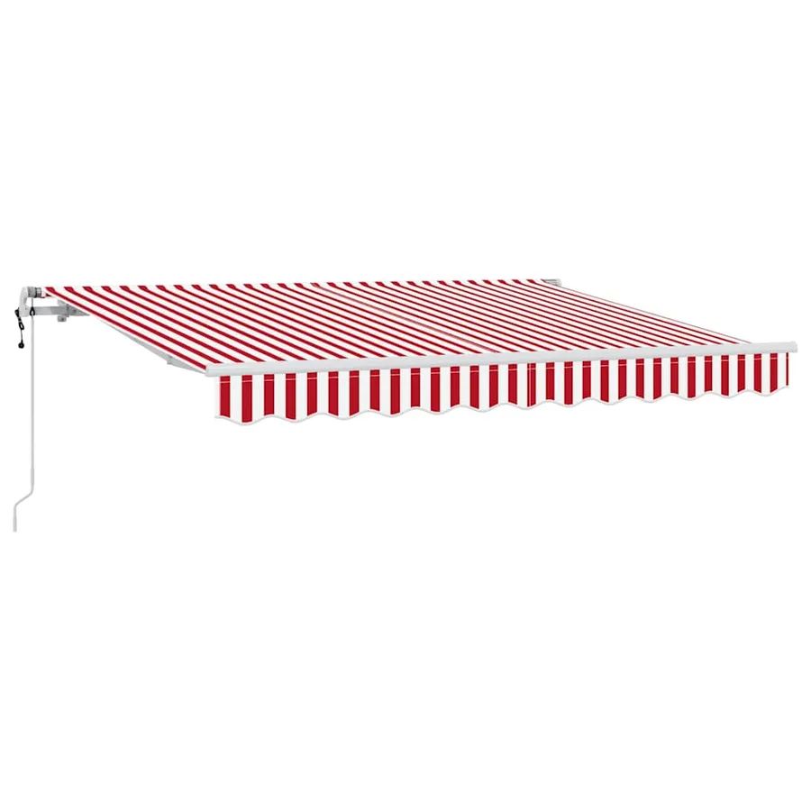 Auvent Rétractable Rouge 250 x 200 cm tissu - 2