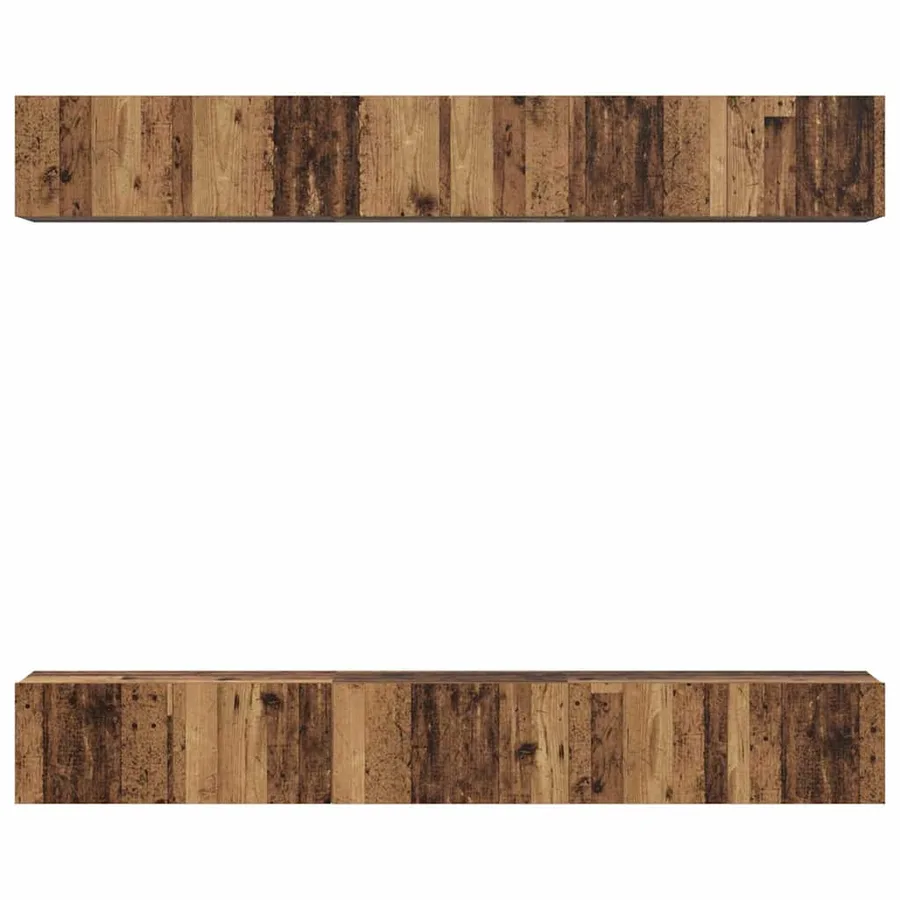 Ensemble meuble TV 6 pcs Bois ancien Bois d'ingénierie - 7