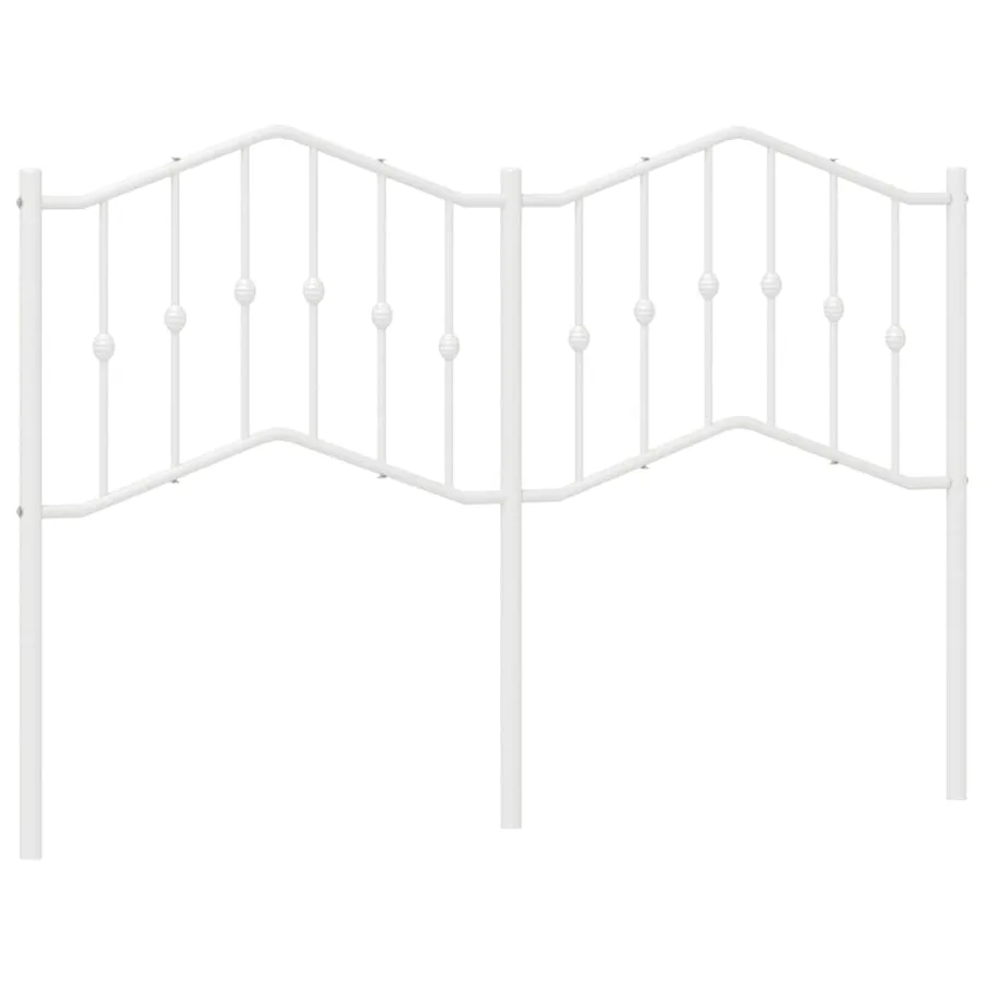 Tête de lit de remplacement métal blanc 135 cm - 2