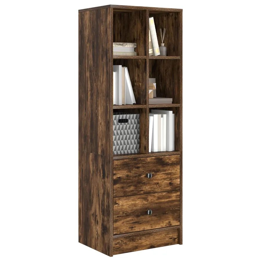 Haut Armoire avec tiroir Chêne fumé 45,5 x 34 x 127 cm - 3
