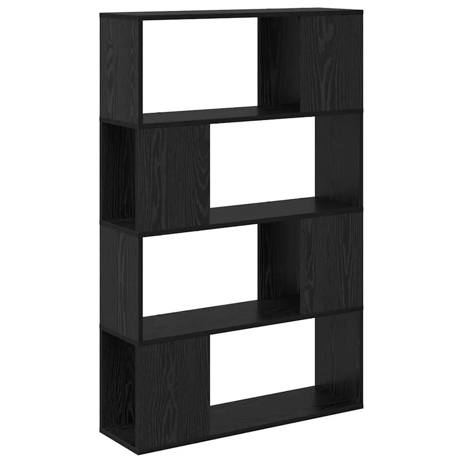 Ensemble meuble TV Noir 80 x 24 x 125 cm Bois d'ingénierie - 2