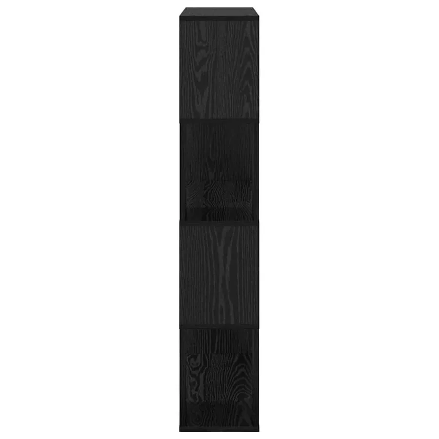 Ensemble meuble TV Noir 80 x 24 x 125 cm Bois d'ingénierie - 6