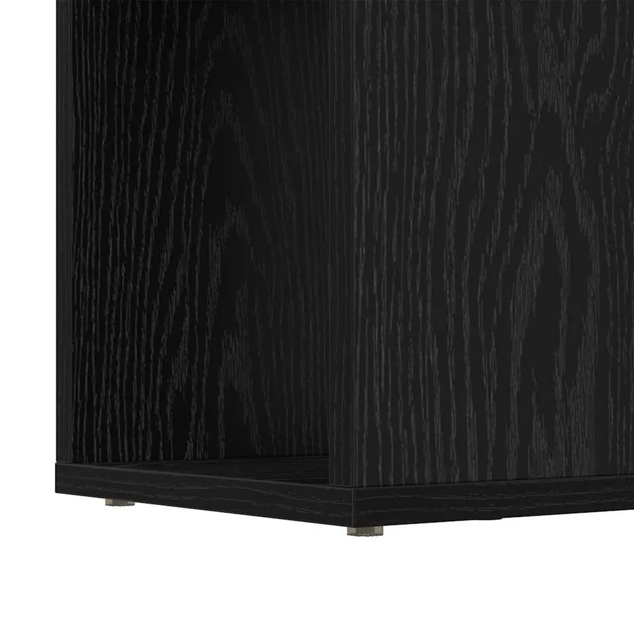 Ensemble meuble TV Noir 80 x 24 x 125 cm Bois d'ingénierie - 9
